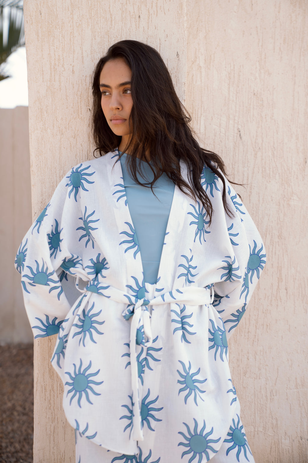 Soleil Linen Kimono - River