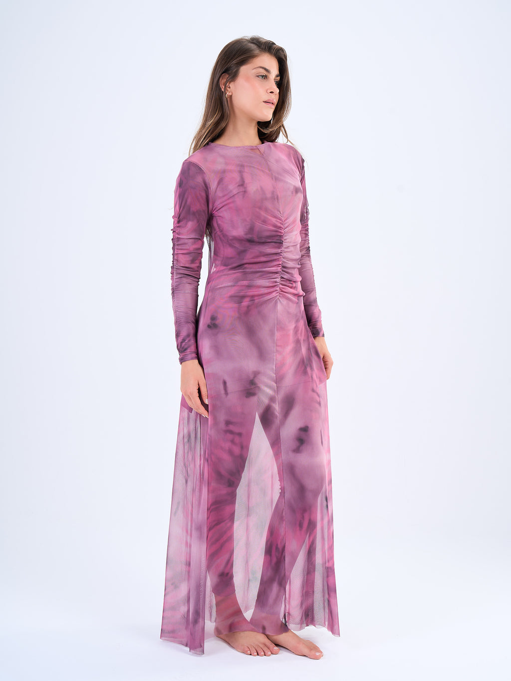 Mesh Dress Berry Blush