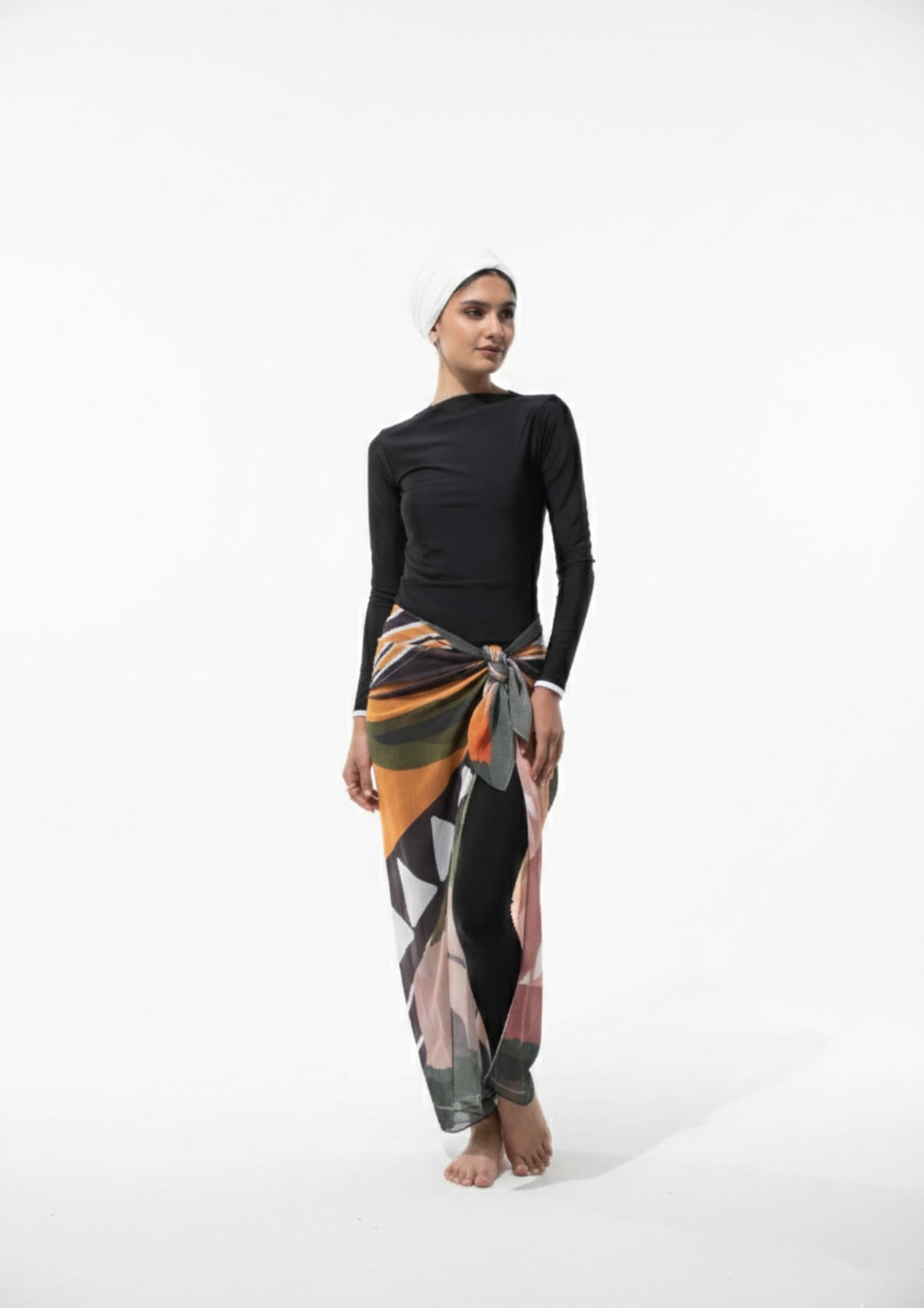 Olive Paradise Chiffon Wrap