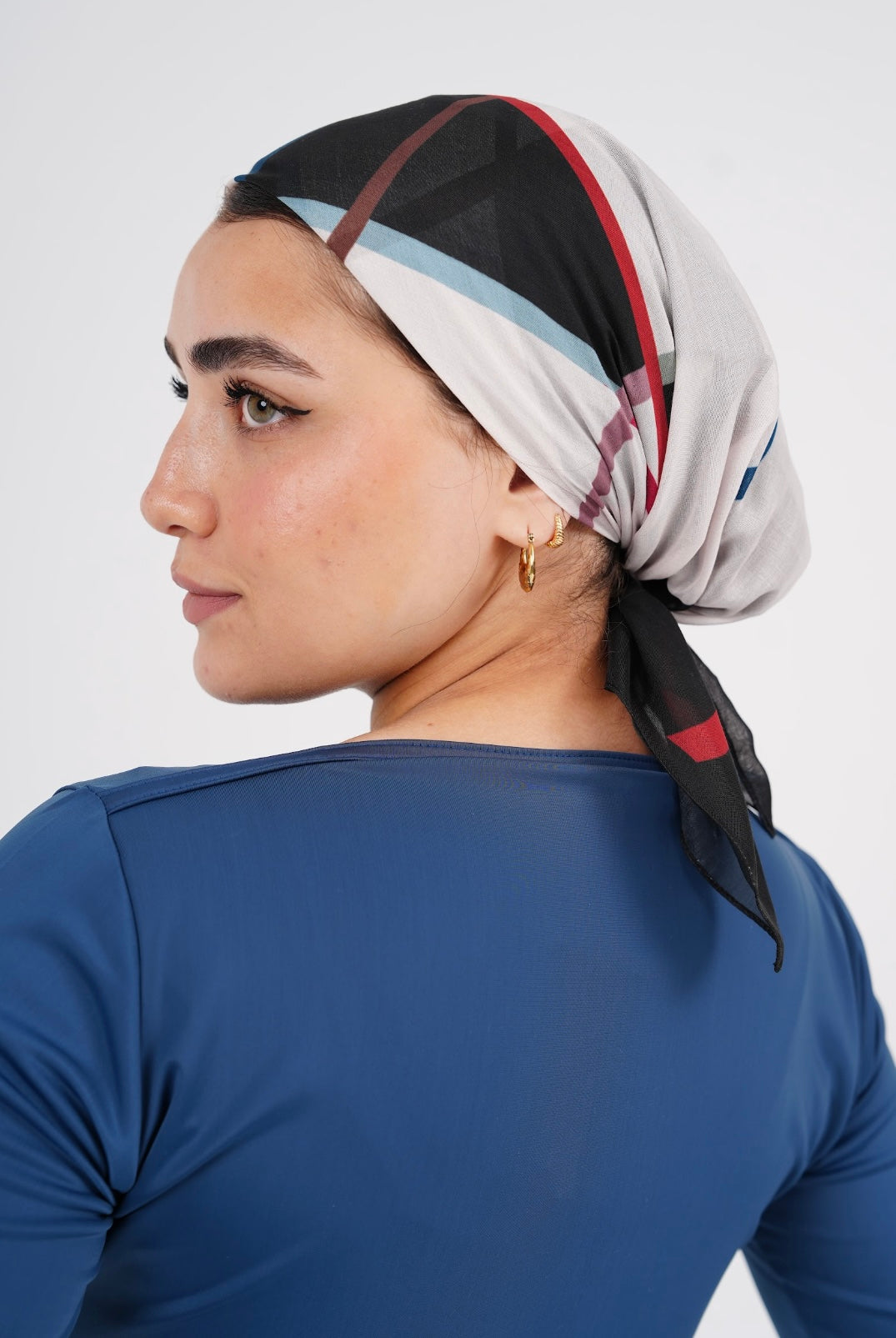 Beach Bandana - Empowered in White  & Colors