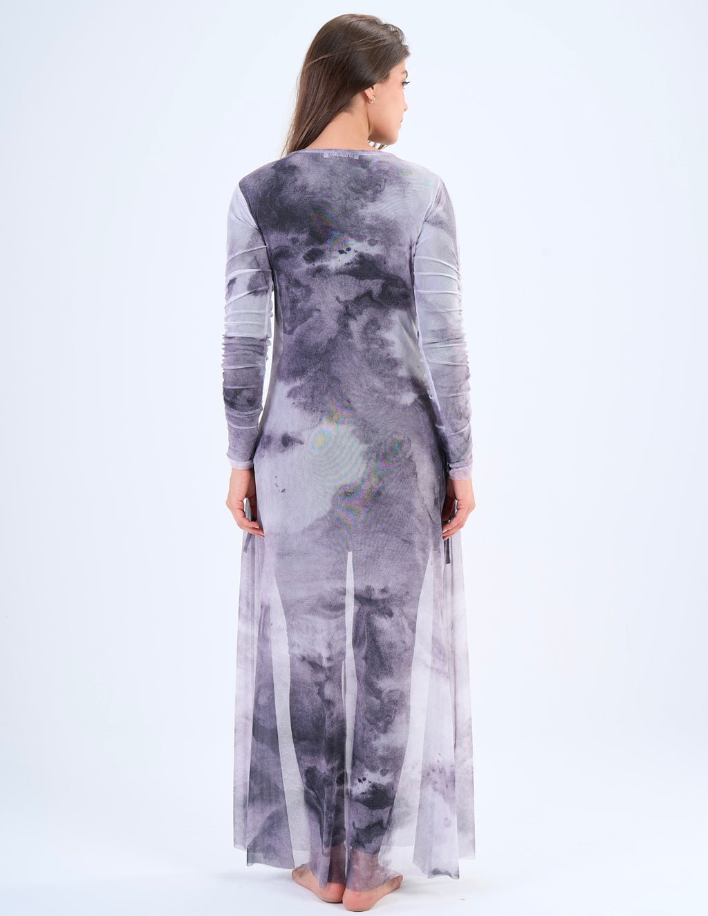Marble Mesh Dress - Grey
