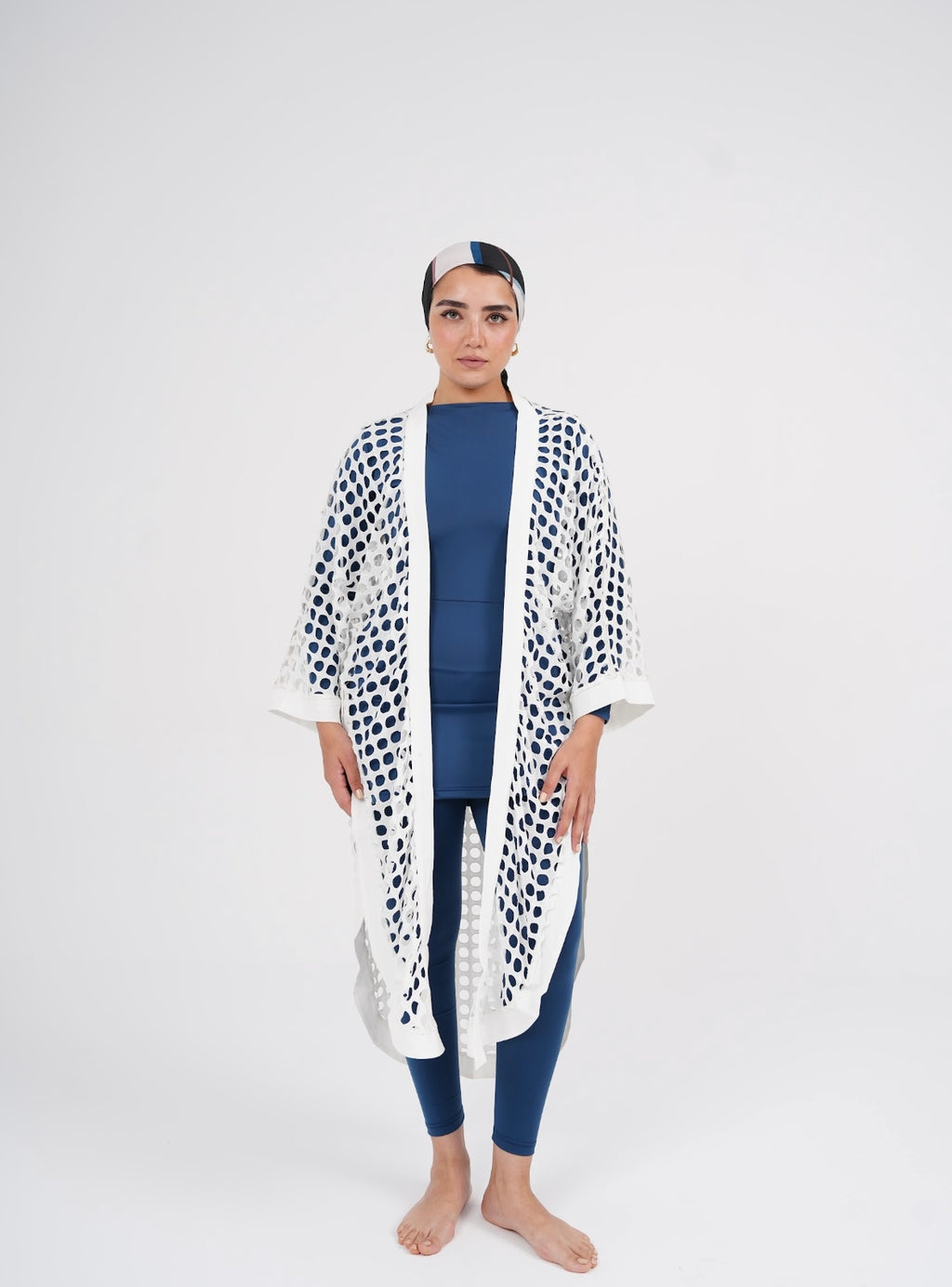 White Rondelle Kimono