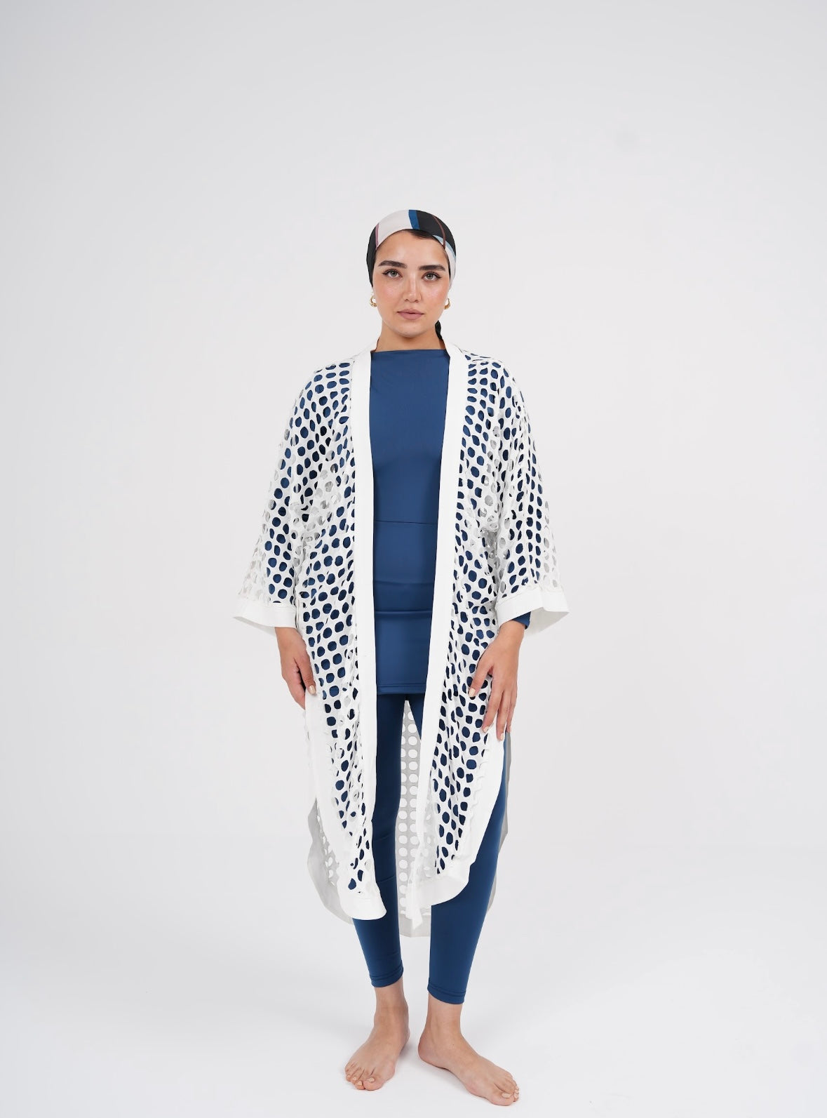 White Rondelle Kimono