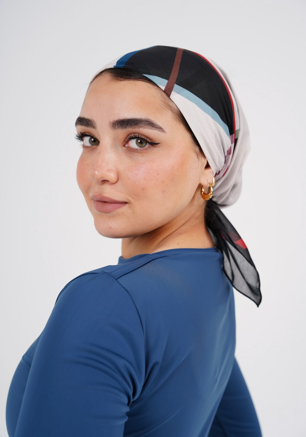 Beach Bandana - Empowered in White  & Colors