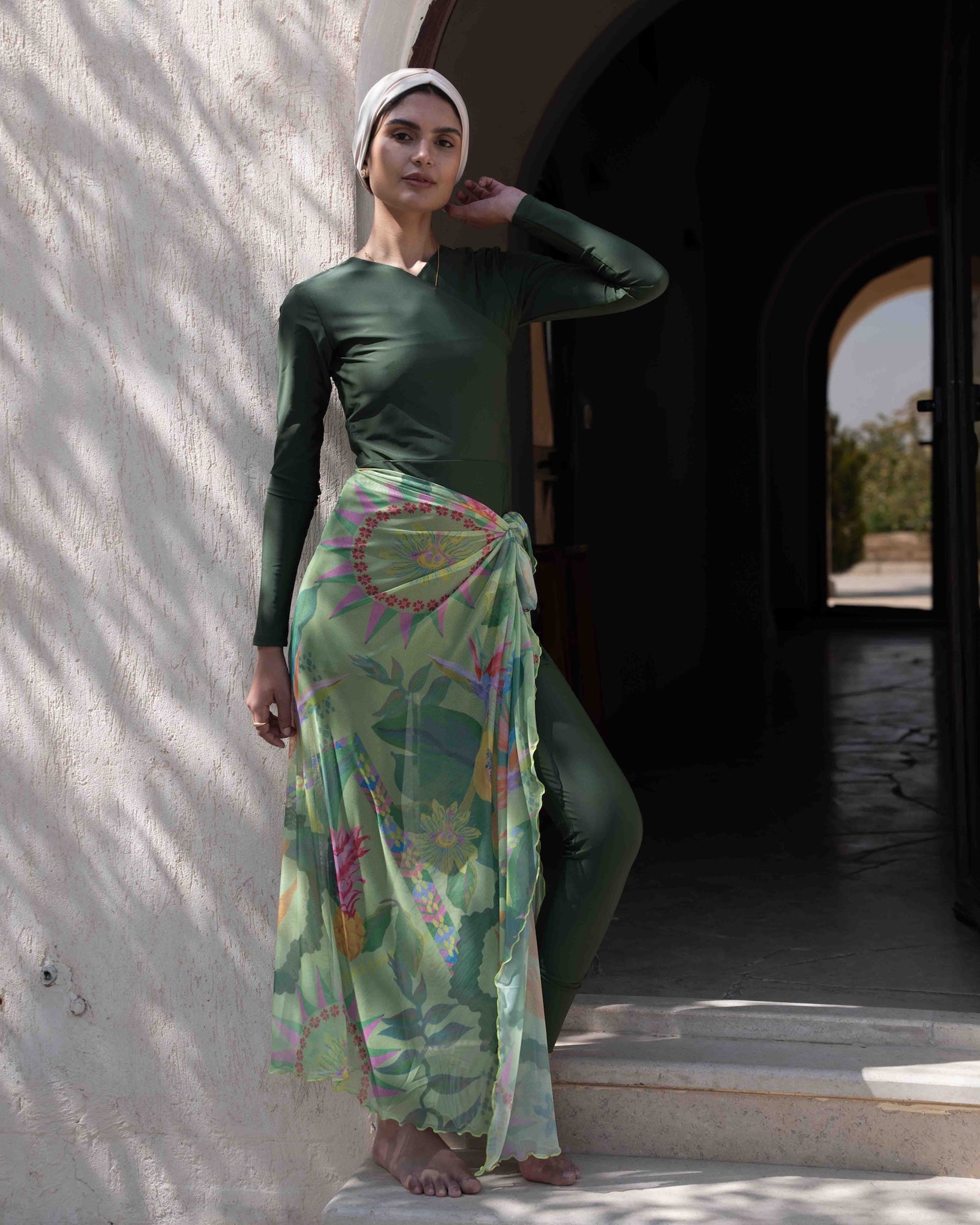 Green Soleil Mesh Wrap