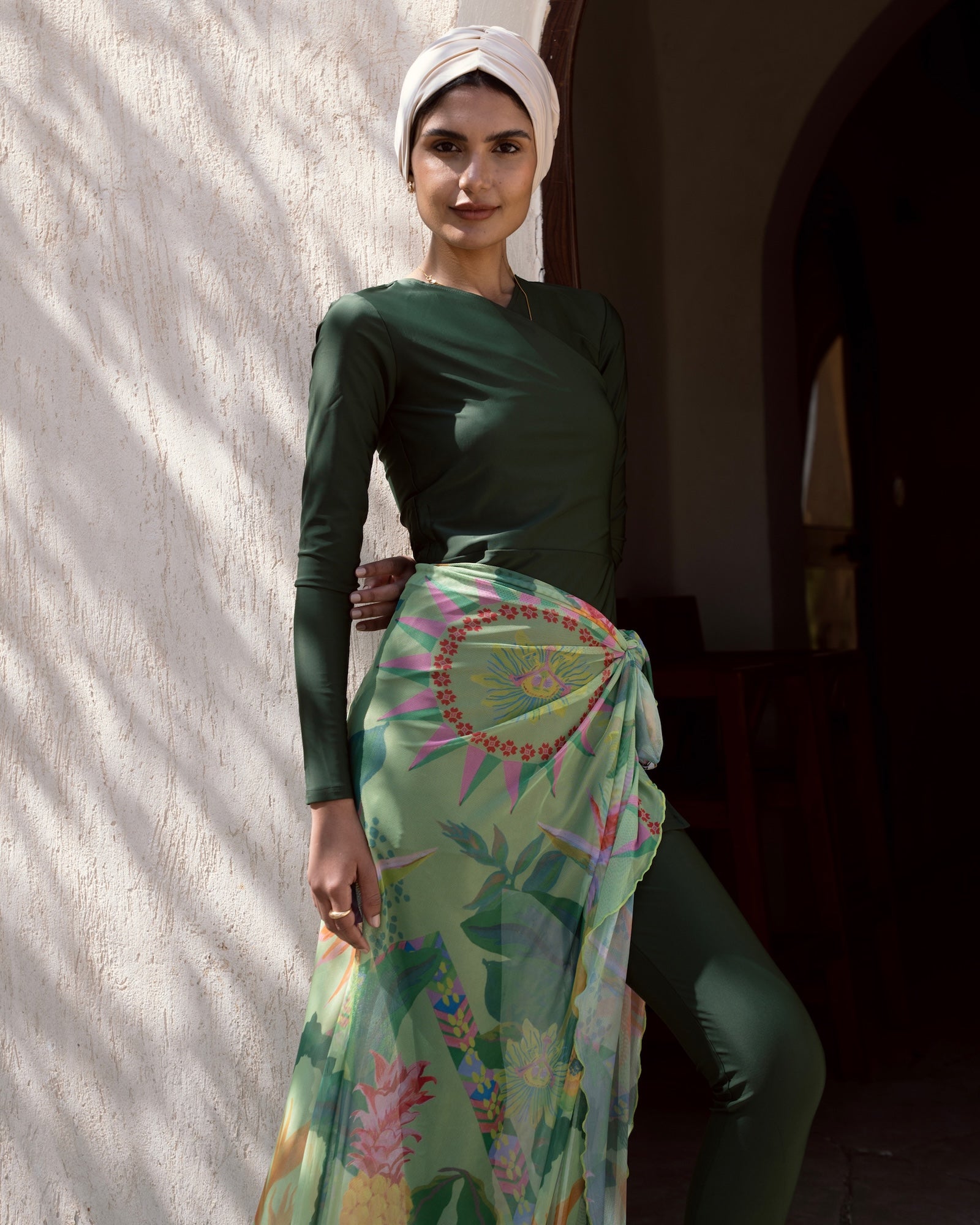 Green Soleil Mesh Wrap