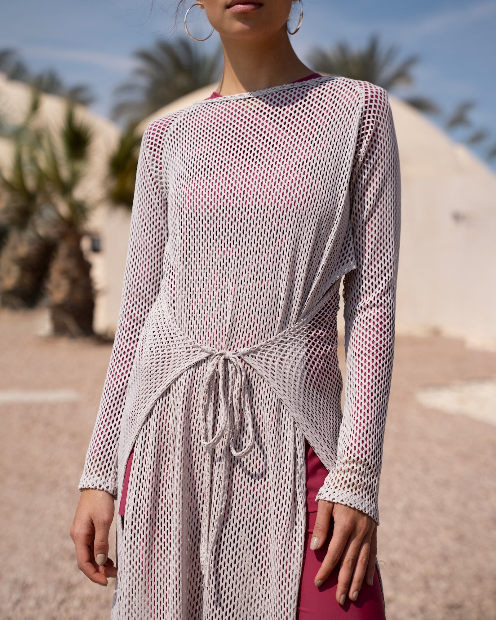 Greige Wrap Dress