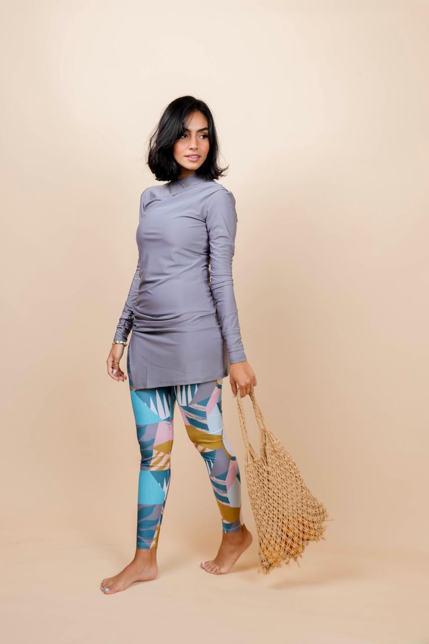 Swim Leggings - Pina Colada