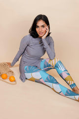 Swim Leggings - Pina Colada