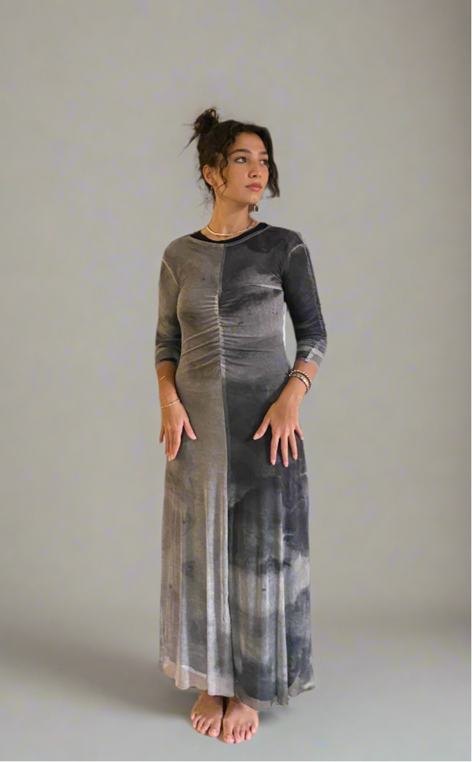 Marble Mesh Coverup - Grey
