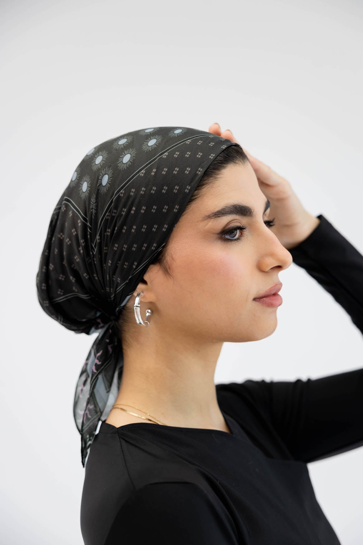 Beach Bandana - Matin in Black & Blue