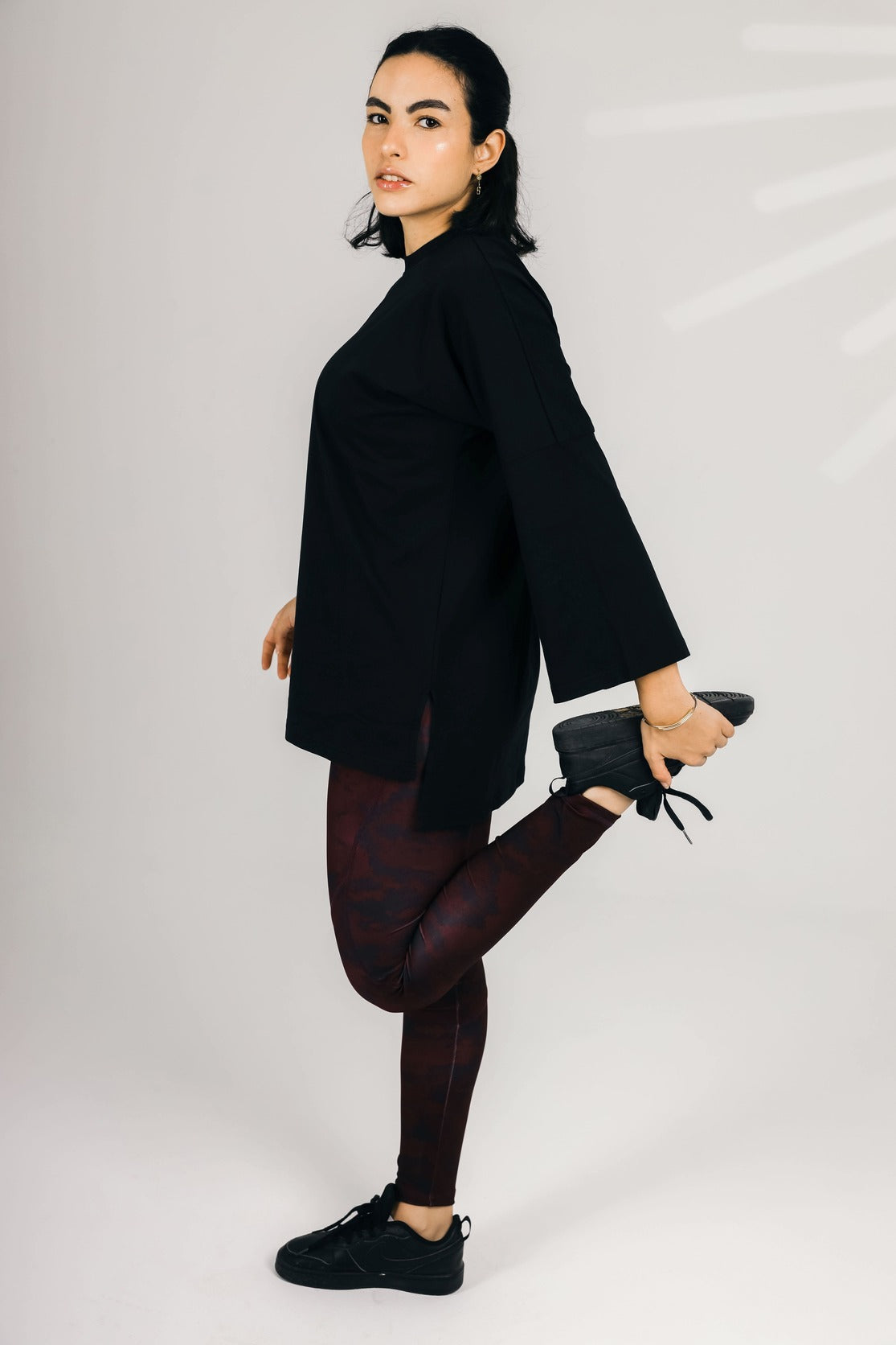 Active Leggings - Dusky Burgundy - Imperfect