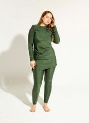 Swim Leggings - Olive Green