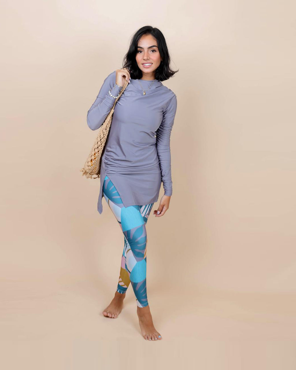 Swim Leggings - Pina Colada