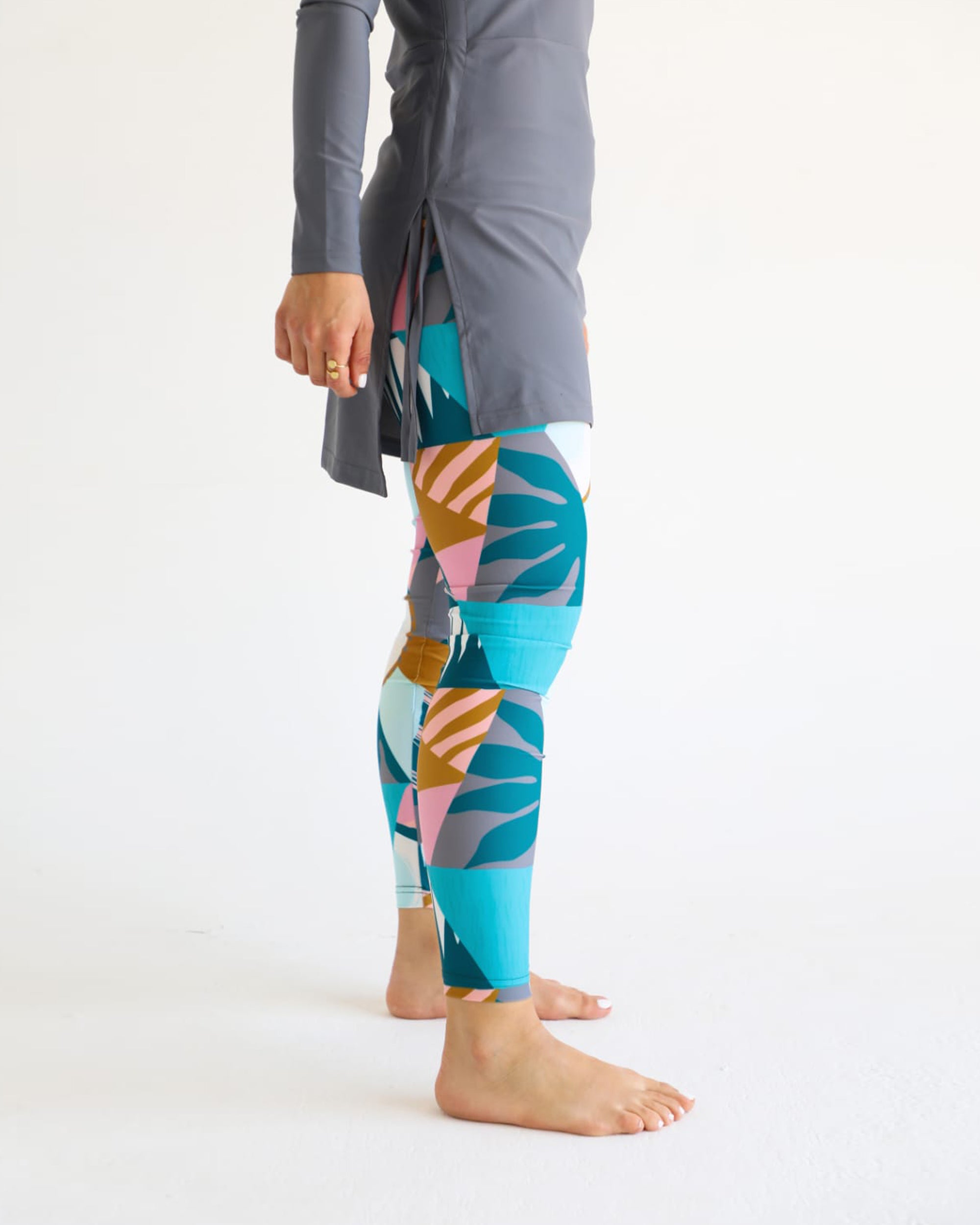 Swim Leggings - Pina Colada