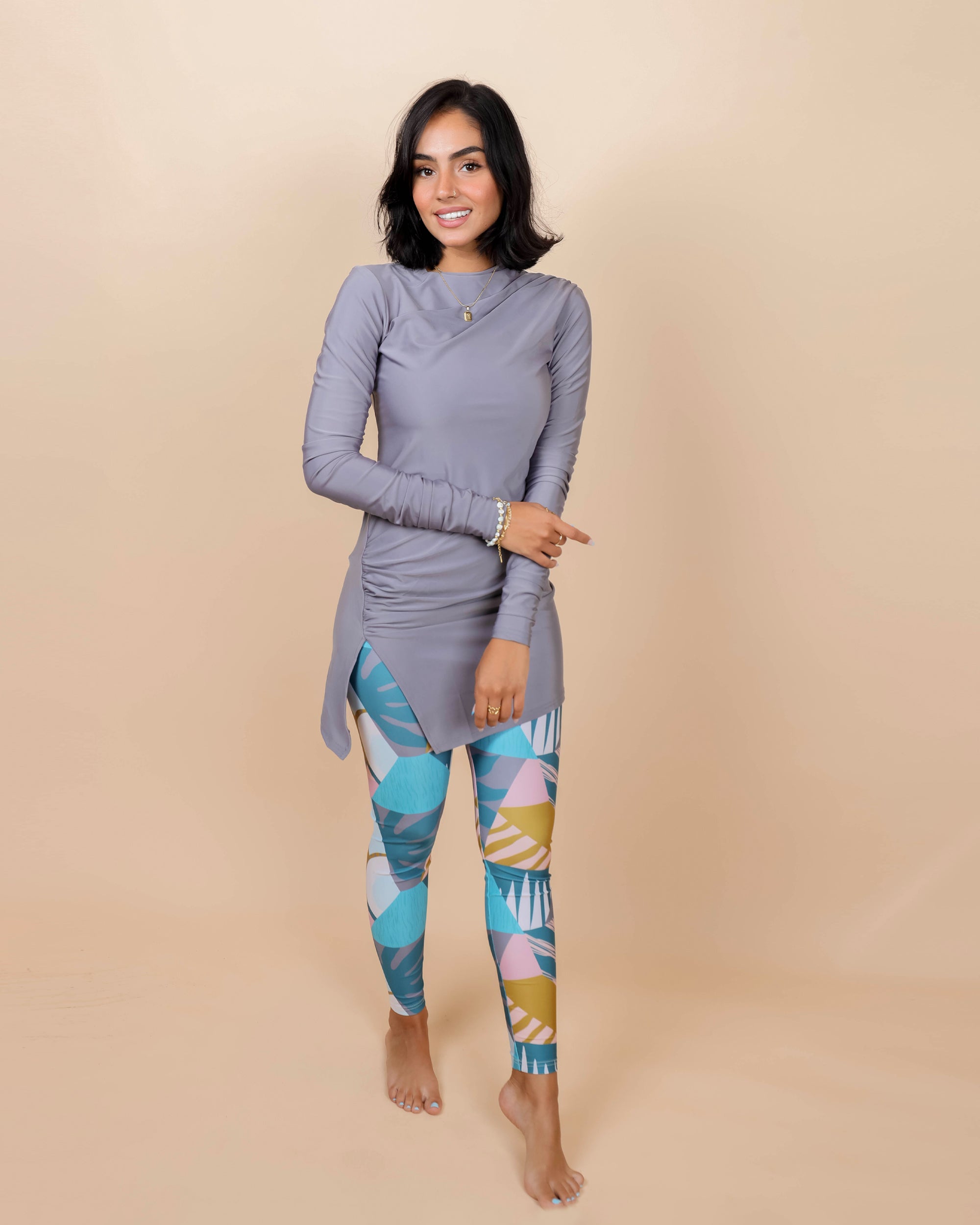 Swim Leggings - Pina Colada