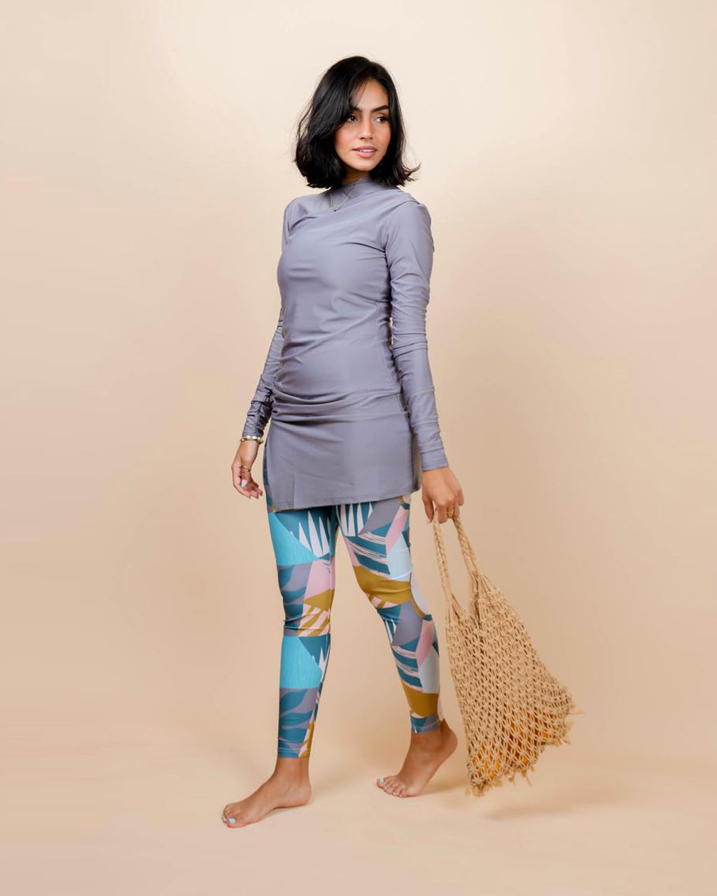 Swim Leggings - Pina Colada