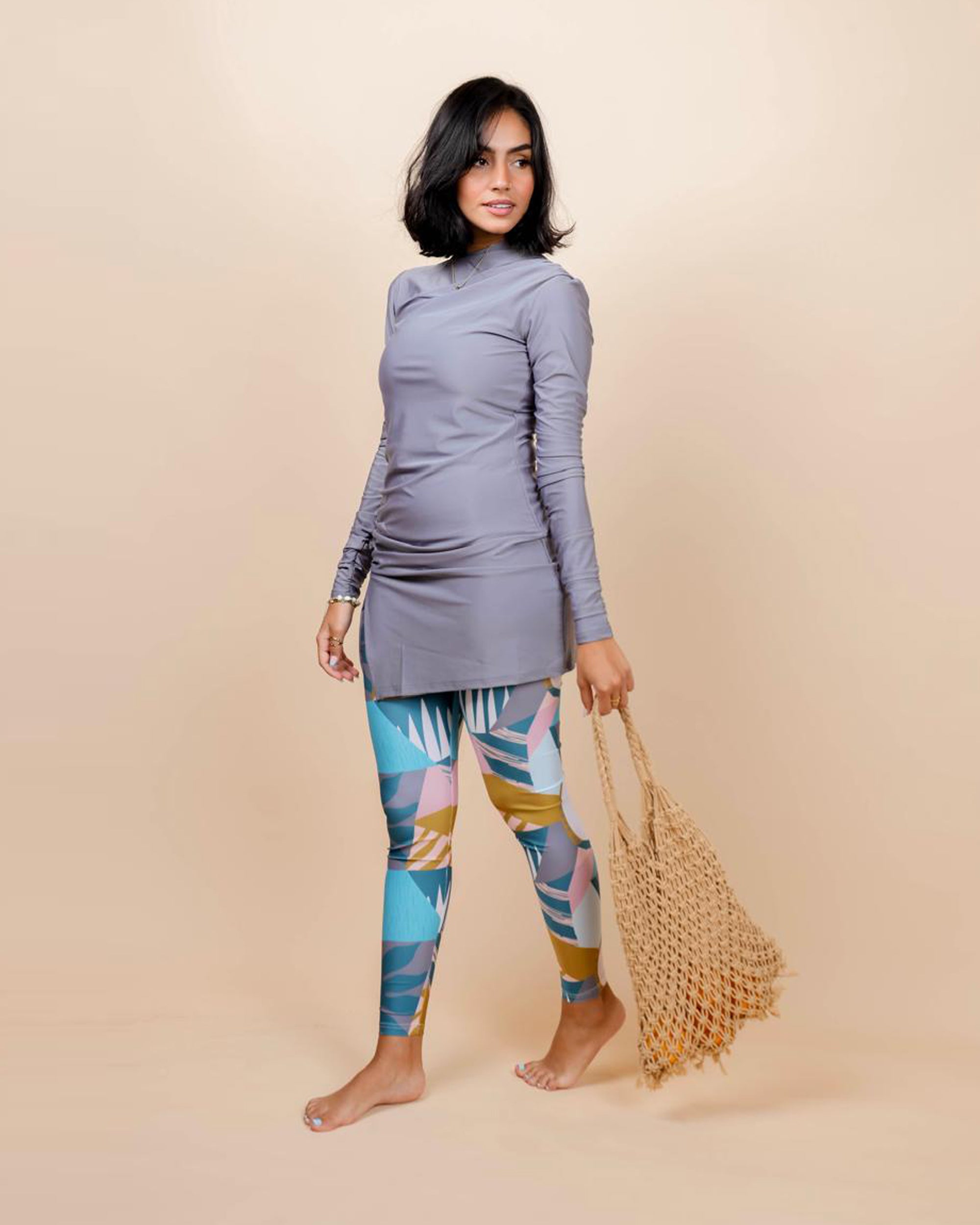 Swim Leggings - Pina Colada