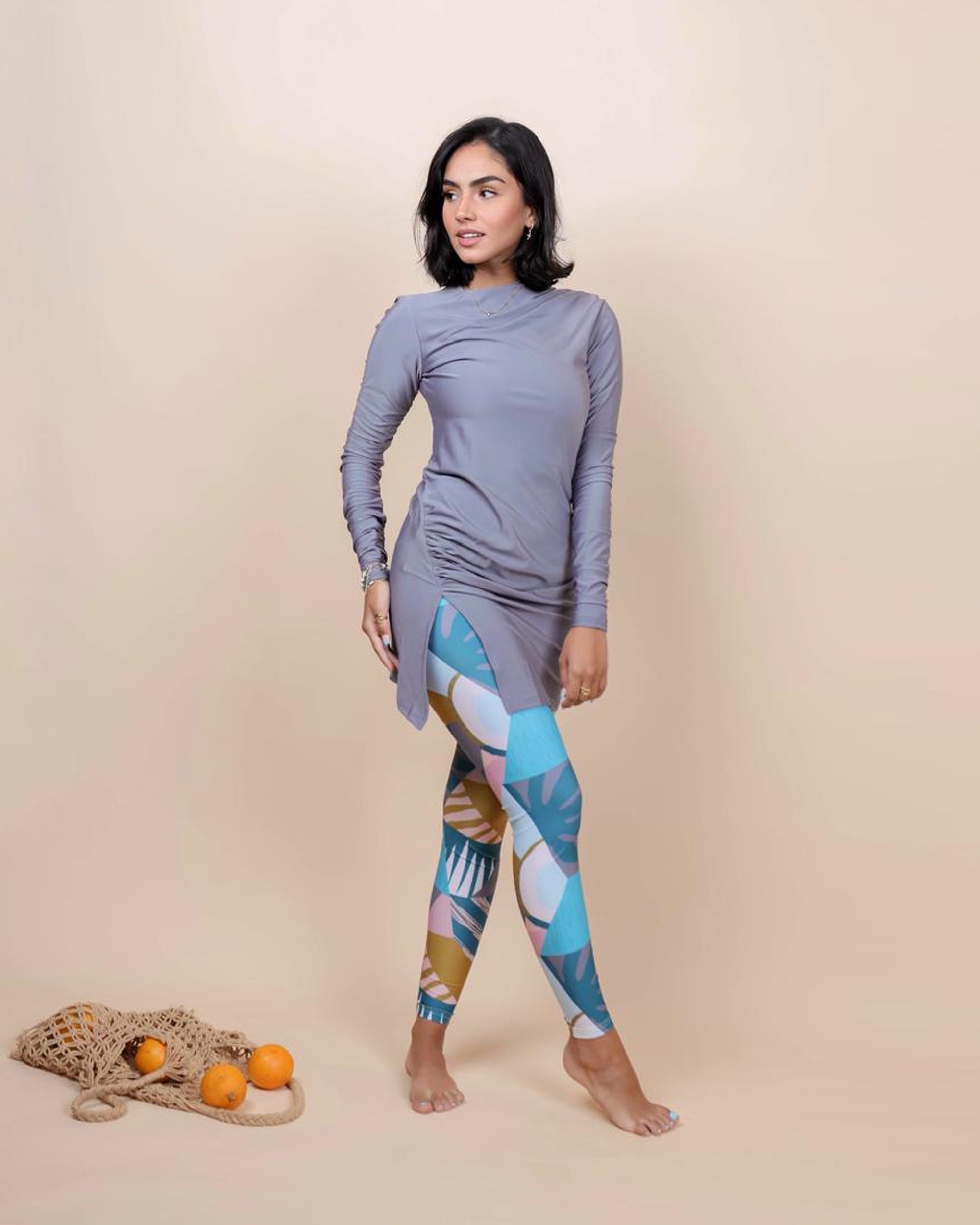 Swim Leggings - Pina Colada