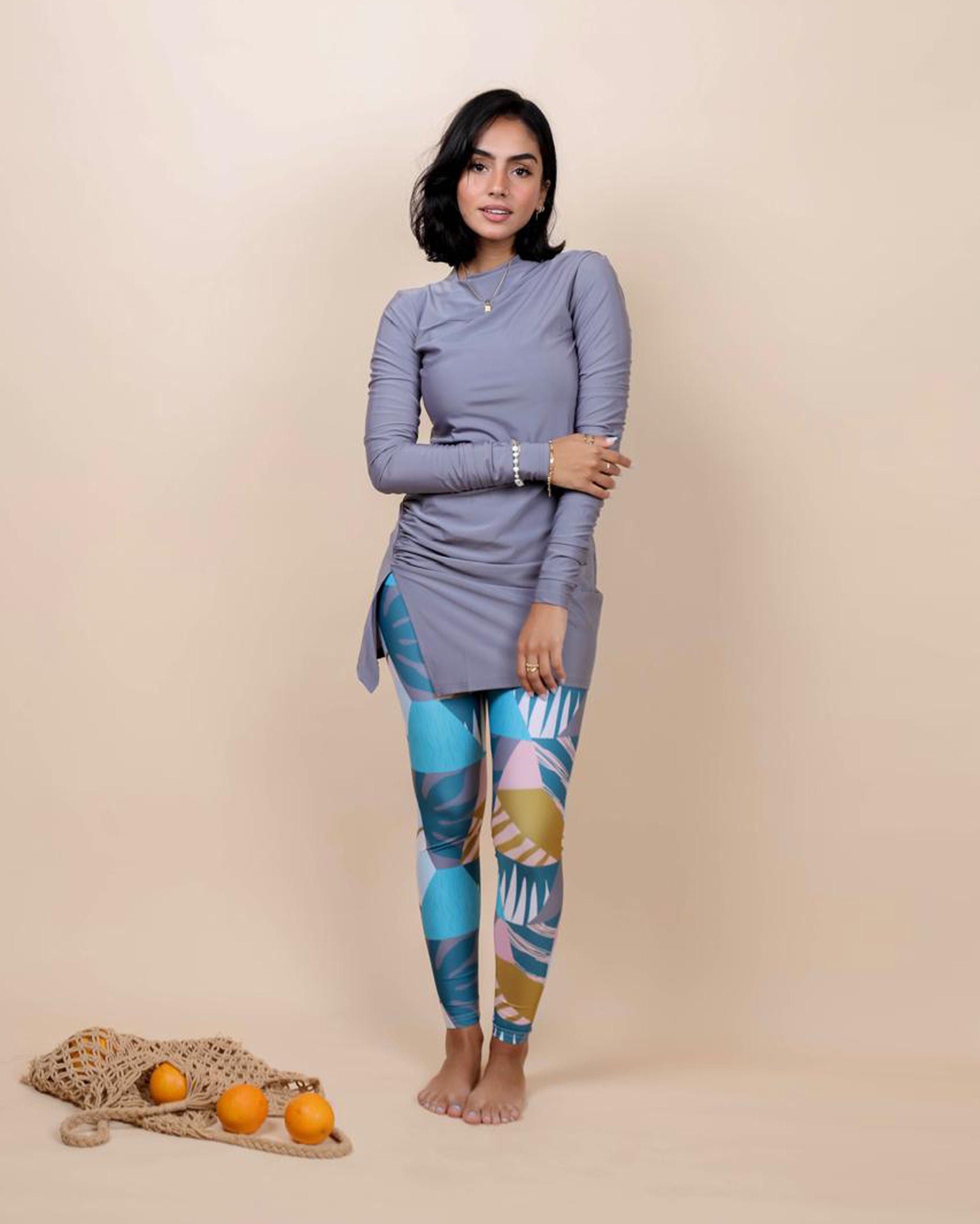 Swim Leggings - Pina Colada