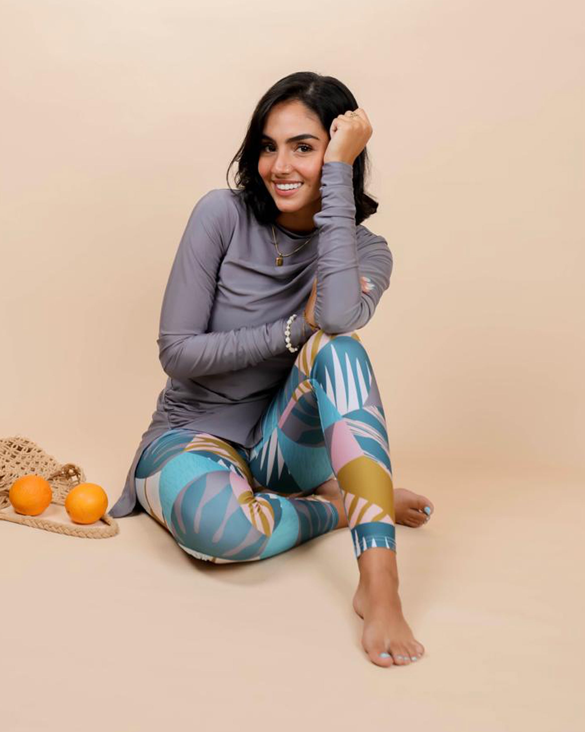 Swim Leggings - Pina Colada