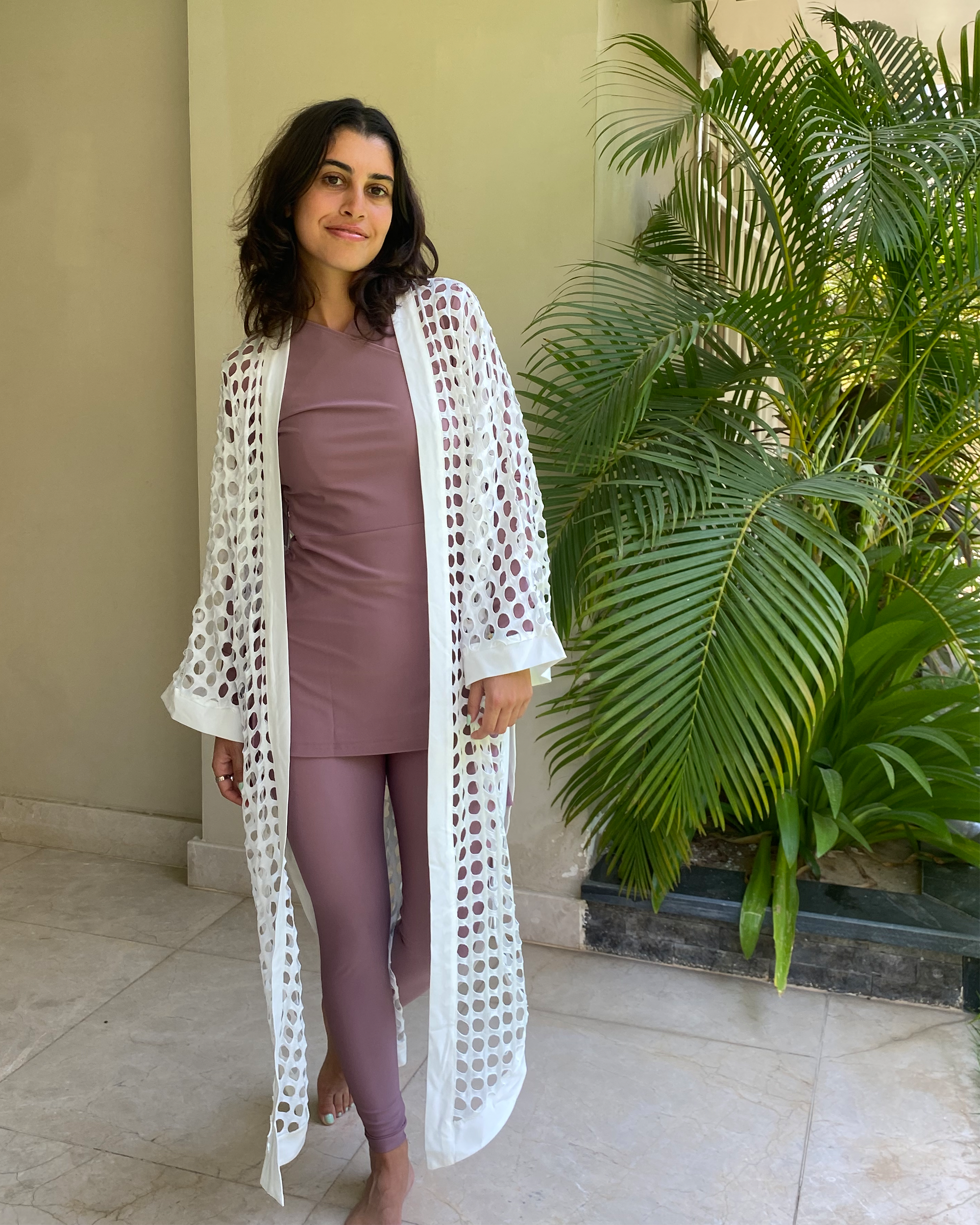 White Rondelle Kimono