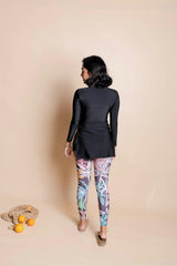 Swim Leggings - Multicolor Palms