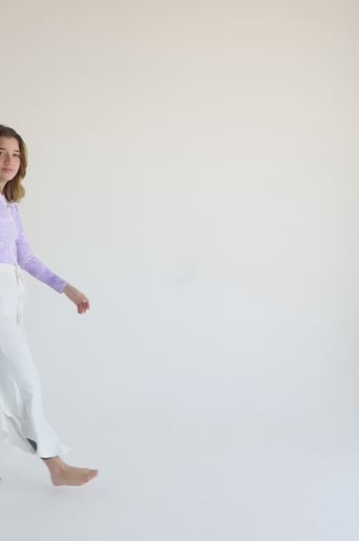 Ruffle Pants - Beige