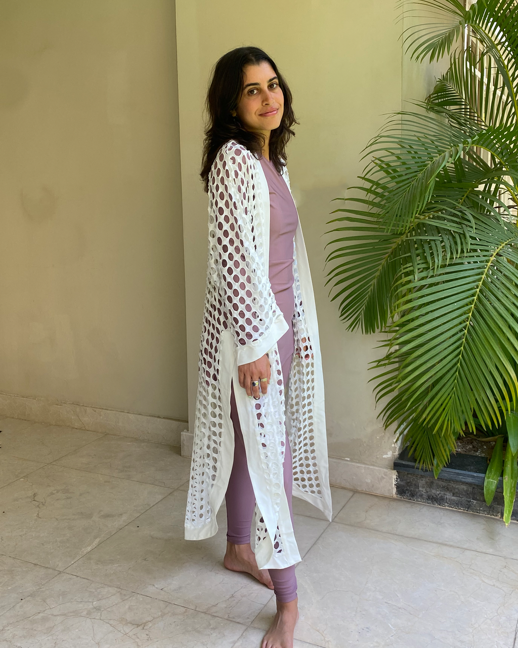 White Rondelle Kimono