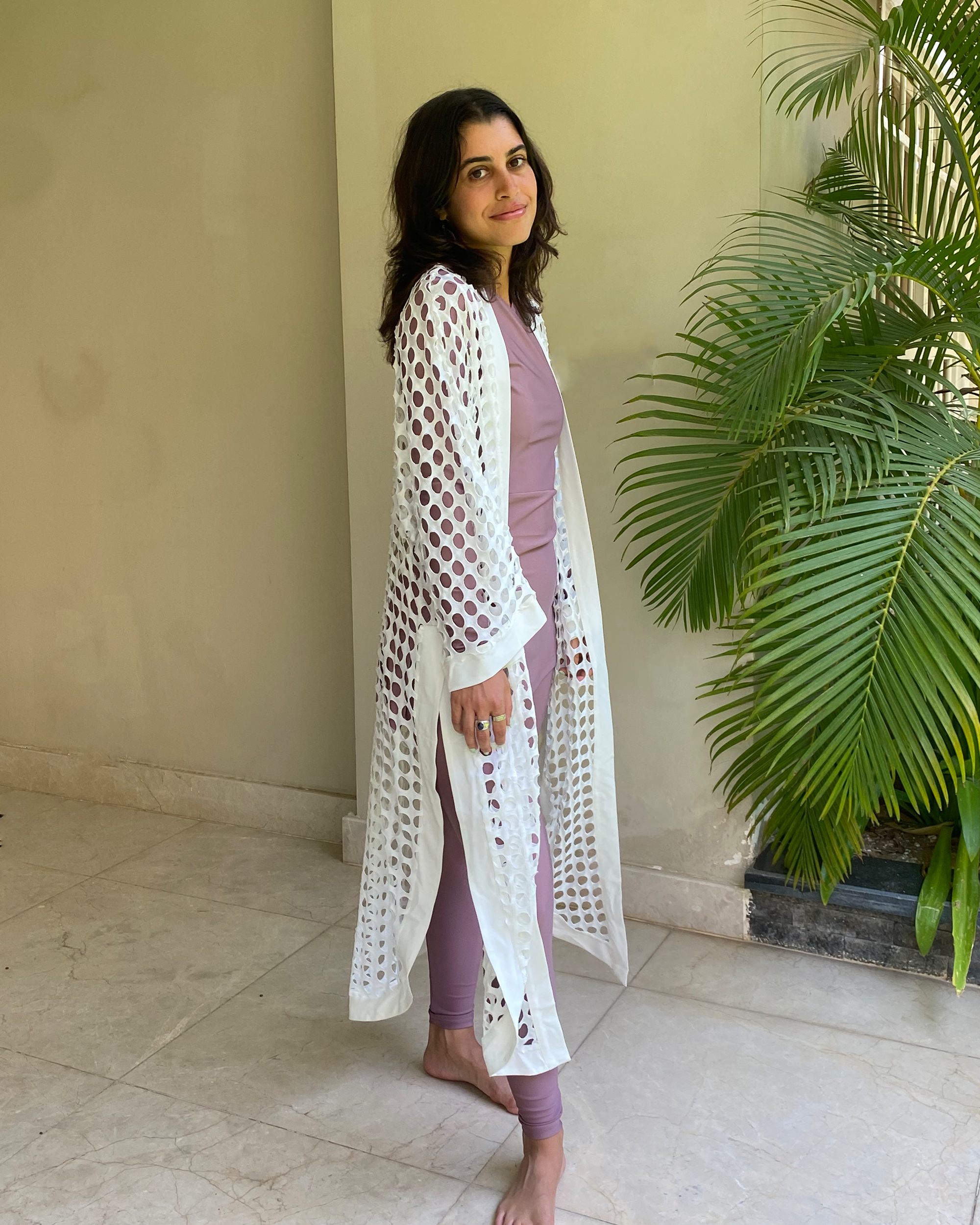 White Rondelle Kimono
