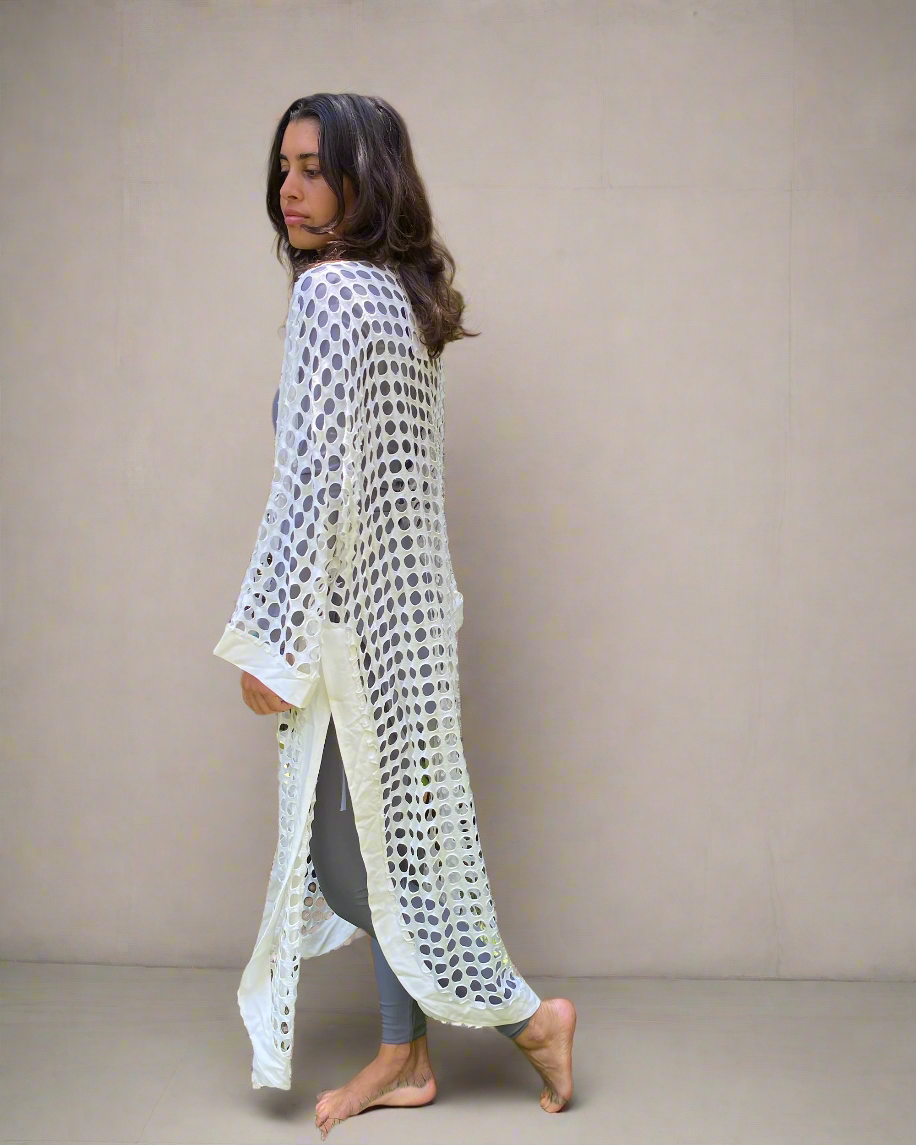 White Rondelle Kimono